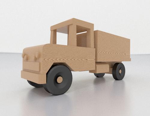 Wooden Toy Truck preview image